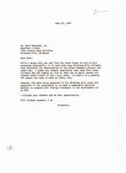 ["The letter discusses protests from Oklahoma City citizens regarding sonic boom studies being conducted in the area. The writer believes that the majority of residents support the research and are willing to endure the minor inconvenience. They also mention the potential benefits of the study and the unique aspect of having a \"common alarm clock\" for the city. Overall, the writer sees value in the research and believes it has provided a topic of conversation and amusement for residents."]