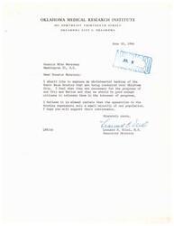 ["The letter expresses support for the Sonic Boom Studies being conducted over Oklahoma City, stating that they are necessary for progress and that opposition likely represents only a small minority. The writer asks Senator Monroney to support the continuance of the studies."]