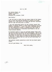 ["The letter is addressed to Stanley Draper, Jr. and discusses the harassment faced by his father due to the boom project. The author also mentions the organization of opponents to the SST tests in Oklahoma City and the anonymous calls received by Draper and his family. The author expresses appreciation for Senator Monroney's support and discusses the opposition to the tests."]