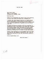 ["Mrs. Anna M. Chew writes to Senator Monroney expressing concern about the sonic boom studies in Oklahoma City causing damage to property. She questions the necessity of the project and urges the Senator to intervene and stop the destruction caused by the experiment."]