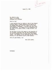 ["Mr. Robert D. Coy filed a damage claim as a result of sonic boom tests in Oklahoma, but it was disapproved by the Federal Aviation Agency. The claim was investigated and found to be for old damage, with no evidence of new damage caused by the sonic booms. Mr. Coy was informed of the disapproval and given the option to appeal, but as of the latest update, he had not taken further action. Senator Monroney expressed his concern and promised to look into the matter further."]