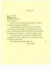 ["Mr. Garrett expresses his support for the sonic boom studies in Oklahoma City to Senator Monroney and Realtor Garrett. He believes that providing feedback to the Federal Aviation Agency will help determine the feasibility of the U.S. supersonic transport project and contribute to the future success of the aviation industry. Garrett emphasizes the importance of continuing the sonic boom studies and compares it to previous technological advancements that were initially met with resistance."]