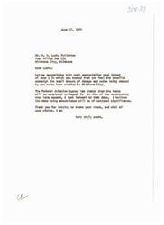 ["The letter acknowledges Mr. R.N. Lucky Fullerton's support for the sonic boom studies in Oklahoma City despite the damage and noise caused. The tests are set to be completed on August 3, and the writer looks forward to the data being collected being of national significance. The writer appreciates Mr. Fullerton's views and thanks him for sharing them."]