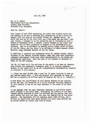["The letter discusses the importance of sonic boom studies in Oklahoma City for the supersonic transport program, highlighting the impact on the aircraft industry and national defense. It also mentions the potential economic benefits and job creation associated with the program. The letter emphasizes the need to address the sonic boom problem before investing significant funds in the project. It references statements by government officials and military leaders in support of the program."]