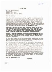 ["The letter is a protest against the sonic boom studies being conducted in Oklahoma City, with concerns raised about property damage and health risks. The writer questions the government's decision to allow these studies and accuses them of serving the interests of private aviation corporations. The writer emphasizes the importance of democracy in government decision-making and requests a response from Senator Monroney on the matter."]