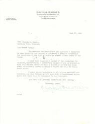 ["The document is from T. Austin Gavin, an attorney, to Governor William H. Murray, requesting information for a pamphlet on the background of the Bill of Rights in Oklahoma. Gavin has been appointed to a committee for this purpose and believes Governor Murray's input would be valuable."]