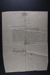 ["The document is a certification from a County Judge in Tishomingo, Oklahoma, stating that William H. Murray has been a law-abiding citizen for more than five years. It also includes personal information about Murray, such as his profession, marital status, physical description, and purpose of travel to Argentina. The document is signed and stamped by the Consulate General of Argentina in New York."]