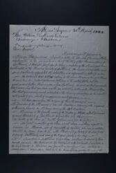 ["The document is from a man in Arizona to a friend in Oklahoma, discussing their shared interest in the Murray family genealogy. The writer provides information on the history of the Murray clan in Scotland, mentioning their royal connections and wealth. He also shares personal details about his own immigration to the United States and his career as a postmaster. The writer expresses pride in his Scottish heritage and hopes for further communication and collaboration on researching the Murray family history."]