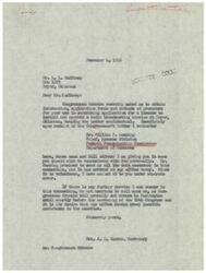 ["Congressman Schwabe requested Mrs. Warren to obtain information, application forms, and methods of procedure for Mr. L. Gaffney to submit an application for a license to install and operate a radio broadcasting station in Pryor, Oklahoma. The information was obtained from Mr. Massing at the Federal Communication Commission and sent to Mr. Gaffney. Congressman Schwabe wanted the matter to be kept confidential and requested Mrs. Warren to provide any further assistance needed."]