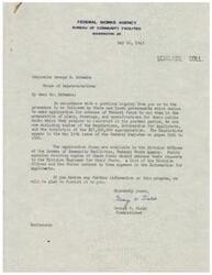 ["The document provides information on the procedure for State and local governments to apply for advance Federal funds to aid in the preparation of plans for public works postwar. It includes regulations, information for applicants, and a tabulation of the appropriation. The regulations outline the process for making advances, submitting applications, and repayment. The Federal Works Administrator is authorized to make loans or advances to public agencies for architectural, engineering, and economic investigations. The document also includes definitions and procedures for carrying out the War Mobilization and Reconversion Act of 1944."]