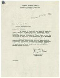 ["The Federal Works Agency Bureau of Community Facilities has approved the advance of Federal funds for the plan preparation of public works in Barnsdall, Oklahoma. This advance is intended to encourage states and their agencies to prepare for construction when materials and manpower become available."]