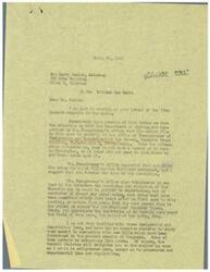 ["Mr. Harry Seaton, an attorney, is seeking information from Congressman George B. Schwabe regarding the deportation of his client, William Lee Smith. Smith was convicted of a crime and is facing deportation, but Seaton is unsure of the immigration laws and regulations. Schwabe is asked to investigate the matter further and provide guidance on whether Smith can take out citizenship papers."]