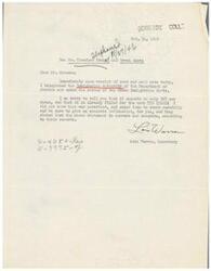 ["The document is informing Mr. Schwabe that the Greek Immigration Quota is currently filled for the next ten years with only 307 spots available per year. The sender has confirmed this information with the Immigration Authority of the Department of Justice."]