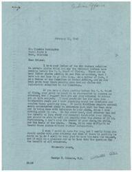 ["Freddie Washington writes to George B. Schwabe about pending claims of the Delaware Indians in the United States Court of Claims. Schwabe, a Member of the Committee on Indian Affairs, advises Washington to consult his attorney for information on the status of the claim, as he is not familiar with the specifics. Washington requests Schwabe's support and guidance on the matter, emphasizing the importance of resolving the claims for the benefit of the Delaware Indians."]