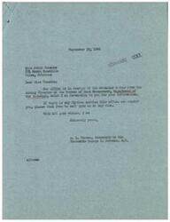 ["The document includes communication between the Bureau of Land Management and Congressman George B. Schwabe regarding the issuance of oil and gas leases to Adele Boesche of Tulsa, Oklahoma. The Bureau of Land Management was established through the consolidation of the General Land Office and the Grazing Service. The communication highlights the continued support and assistance provided to individuals like Miss Boesche in relation to their applications for leases."]