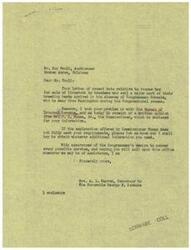 ["Roy Pauli, an auctioneer from Broken Arrow, Oklahoma, wrote to Congressman George B. Schwabe regarding a recent ruling by the Internal Revenue Department that affects income tax for livestock breeders. Pauli expressed concerns that the ruling could negatively impact breeders who sell a major part of their breeding herds. The Commissioner of Internal Revenue, Joseph D. Nunan, clarified that the ruling only applies to the sale of the products of a breeding herd, not the actual herd itself. Pauli requested that Congress take action to define livestock sales for breeders as capital assets and subject to long-term investment provisions."]