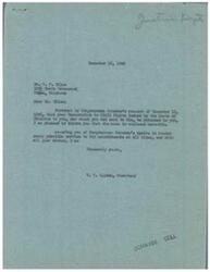 ["This text is a series of letters regarding the case of W. F. Miles and his petition for pardon to restore his civil rights. Congressman George B. Schwabe is involved in the process and is working to assist Miles in his case. The Department of Justice has reviewed the case and determined that they would not present the petition for clemency to the President. Congressman Schwabe is keeping Miles informed of the developments in his case."]