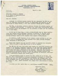 ["The document is a letter from the Commissioner of the Federal Housing Administration to a member of the House of Representatives discussing the operations and achievements of the FHA in providing loans for property repair, mortgages for home purchases, and construction of new homes in Oklahoma. The FHA has been successful in maintaining financial stability and will soon distribute mortgage prepayment dividends to home buyers."]