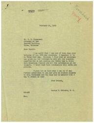 ["Mr. Rorschach requested information on a bill related to a new Navy program from Mr. Schwabe, who was out of town. Miss Geneau, Mr. Schwabe's secretary, acknowledged the request and stated that she will send a copy of the bill once it becomes available. The correspondence was sent via telegram and air mail."]