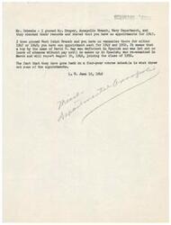 ["Mr. Schwabe's appointments for 1947 at the Navy Department and West Point Branch have been confirmed to be nonexistent. A student named David D. Ray was let out on leave of absence due to deficiencies in Spanish, but will be rejoining the class of 1950 after making up the coursework. Some appointments were affected due to a change in the course schedule."]