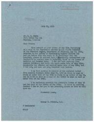 ["The document is a series of letters between Congressman George B. Schwabe and Vice Admiral Ross T. McIntire regarding a resolution from the American Legion about the premature discharge of injured sailors and marines from naval hospitals. Schwabe requests McIntire to investigate the matter and take necessary actions to correct any maladministration. McIntire acknowledges the letters and assures that the situation will be looked into."]