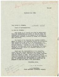 ["The document is in response to a request for a post office in South Haven, Oklahoma. The inspector found that the limited amount of business did not warrant a post office or contract station. Instead, rural route No. 5 will be rearranged to provide front door delivery service to meet the needs of the petitioners."]