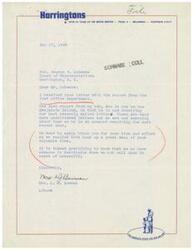 ["The document is a letter from Mrs. A. Bowman to Honorable  George B. Schwabe, thanking him for his efforts in helping ensure her son on Kwajalein Island receives their letters. Mrs. Bowman expresses gratitude for Schwabe's assistance and acknowledges his availability in times of need."]