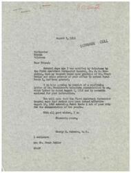 ["The document consists of a series of letters between George B. Schwabe, a member of the House of Representatives, and the First Assistant Postmaster General regarding the extension of Rural Route 1 in Mounds, Oklahoma. The documents discuss the process of petitioning for the extension, the investigation and approval of the extension, and the effective date of the extension. George B. Schwabe assures the recipient, Frank Butler, that he is working on his behalf to expedite the process and provide updates on the status of the extension."]