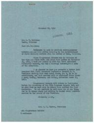 ["The document is a series of letters regarding the establishment of rural delivery service from the office of Rose, Oklahoma. After thorough investigations and efforts by Congressman Schwabe and his office, it has been confirmed that rural route No. 1 will be established, with service to be performed three times a week starting March 17, 1947. The First Assistant Postmaster General, J. M. Donaldson, has provided updates on the progress of the matter. The documents express continued interest and willingness to assist from Congressman Schwabe and his office."]