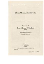 ["Honorable  Edward J. Gardner of Ohio in the House of Representatives on May 3, 1945, expressed concerns regarding the inequitable and unfair application of regulations by the Office of Price Administration, particularly in the Cincinnati district. He cited examples of cases where violations were not properly addressed and fines were not enforced. Gardner introduced a resolution authorizing an investigation into the operations of the Office of Price Administration to ensure fair and equitable administration of price control and rationing programs. He emphasized the need for transparency and accountability in regulating civilian supplies during wartime."]