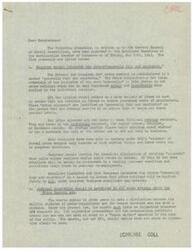 ["The Retailers Committee of the Bartlesville Chamber of Commerce has approved five proposals to be sent to Congress regarding price control under the OPA. The proposals include interpreting the phrase \"generally fair and equitable\" more strictly, allowing judicial discretion in cases of price regulation violations, giving citizens the right to contest OPA regulations in Federal Court, giving the Price Administrator control over commercial rents, and extending the Price Control Act for one year only. These proposals aim to ensure fair application of price ceilings and prevent unnecessary restrictions hindering post-war economic recovery."]