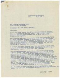 ["The document is a letter of resignation from a member of the food panel due to disagreements with the food rationing program as administered by the War Price & Rationing Board. The member cites various issues with the program, including errors in issuing points, inequities in rationing, and the handling of meat supply. The member expresses a desire for fair treatment of the public and criticizes the OPA for causing food shortages. The document is accompanied by an article discussing Senator Elmer Thomas's intention to challenge the OPA's power and proposed amendments to change its price policy. Senator Thomas believes OPA has grown too large and needs to be \"taken down a peg.\" The article also mentions support for Thomas's campaign from various national organizations and opposition from OPA Chief Chester Bowles and Economic Stabilization Director William H. Davis."]