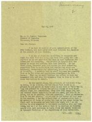 ["The document is written by George B. Schwabe, expressing his concerns about the Office of Price Administration (O.P.A.) and the control it has over prices and regulations. He believes the O.P.A. has too much authority and is un-American in its approach. Schwabe criticizes the bureaucracy and enforcement methods of the O.P.A., stating that it is leading towards state socialism or totalitarianism. He also raises concerns about the impact on small businesses and the future of young men returning from war. Schwabe urges for a reconsideration of the powers given to these bureaus and expresses opposition to their actions."]