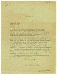 ["The document is a series of communications regarding the opposition of industrial users of sugar, specifically bakeries and ice cream manufacturers, to the proposed reduction in sugar allocations. George B. Schwabe, a member of Congress, has appealed to the War Food Administration and the Office of Price Administration on behalf of these users, expressing the importance of maintaining sugar quotas during the ice cream season. The Pure White Dairy in Tulsa, Oklahoma, also sent a telegram to Schwabe emphasizing the significance of sugar allocations to the ice cream industry. Schwabe is hopeful that some relief may be granted before it is too late."]