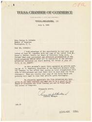 ["The document addresses the meat shortage in Tulsa and the inefficiencies of the Office of Price Administration (OPA) in addressing the issue. The writer expresses frustration with the OPA's lack of action and believes that their regulations are actually encouraging black market activities. The document also discusses recent amendments to OPA regulations in Congress and expresses doubt that the new Secretary of Agriculture will be able to provide relief from the OPA's oppressive actions. The writer emphasizes the need for public pressure to force the OPA to relax regulations and ensure an adequate meat supply for consumers."]