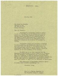 ["The document from Mrs. A. L. Warren, Secretary to Congressman George B. Schwabe, informs Attorney Samuel A. Boorstin about the response from the Office of Price Administration regarding the suggestion to ship horsemeat to Europe. The OPA states that the decision on food shipments to Europe is up to the Secretary of Agriculture and relief organizations. They acknowledge the use of horsemeat in Europe but do not show willingness to consider the suggestion. Congressman Schwabe has also sent the suggestion to the Secretary of Agriculture for consideration. The document includes a newspaper article about the increasing consumption of horsemeat in the United States."]