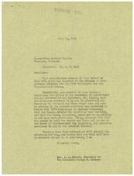 ["The document from SCHWABE COL acknowledges the receipt of a letter from Loose-Wiles Biscuit Company regarding a provision in Senate Bill 1270 that would allow the Secretary of Agriculture to contract for Cuban Sugar crop one year in advance. The document states that the provision was deleted from the bill by the Senate and the House did not have the opportunity to act on it. Therefore, the provision is not in the bill that is now in the hands of the President for signature. The document clarifies this information and offers assistance in the future."]