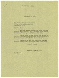 ["George B. Schwabe, a Member of Congress, is sympathetic to the hardships faced by small businesses due to regulations imposed by the Office of Price Administration (OPA). He suggests contacting local representatives to address the issue and expresses his belief that the OPA's program favors big businesses over small ones. Schwabe has forwarded a letter from the Shilliam Supply Company to the OPA for their attention."]