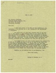 ["The document is from George B. Schwabe to Mr. Frank C. Shilliam discussing the issue of mattress manufacturers not being able to get ticking due to OPA ceilings. Schwabe expresses his belief that OPA operations have done more harm than good and states that he voted against the continuation of OPA. He suggests that Shilliam take the matter up with their representatives in Congress to address the issue."]
