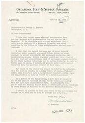 ["The document is a complaint to Representative George B. Schwabe about the unfair treatment of retail businesses by the Office of Price Administration. The writer argues that retail businesses are being unfairly burdened with absorbing increased production costs, which goes against the concept of fair play. The writer requests the representative's help in correcting this policy and references the Backman Report for further information."]