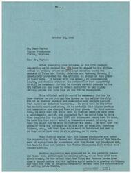 ["Mr. Ream Peyton contacted George B. Schwabe, a member of the House of Representatives, to request assistance in raising ceiling prices for live hogs at the Vinita Stockyards. Schwabe contacted the OPA official in charge, who stated that certain records needed to be provided before higher prices could be authorized. The official also mentioned differences in pricing among markets, suggesting that the Vinita Stockyards may have lower charges due to proximity to farmers. Schwabe expressed frustration with the bureaucratic system and OPA regulations. He advised Peyton to provide the requested information and offered further assistance."]