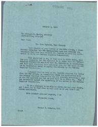 ["The document is discussing the case of Buck Seybold, who applied for a meat subsidy but has not yet received payment. The document requests help from Congressman George Schwabe in expediting the approval process with the Defense Supplies Corporation. The document provides details of the application process and previous attempts to secure the subsidy. Schwabe assures that he will assist in expediting the process and provides instructions on how to proceed. Additionally, the letter mentions contacting the OPA for further information and assistance."]