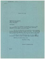["A letter from George B. Schwabe to Tulsa Machinery Company in response to their telegram urging him to contact the Smith Committee regarding OPA hearings. Schwabe asks for clarification on what they want him to do and offers to provide any necessary assistance once he knows their wishes. The telegram from Tulsa Machinery Company reiterates their suggestion for Schwabe to contact the Smith Committee on OPA hearings."]