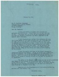 ["Mr. Schwabe received a letter from Mr. Sanditen complaining about the injustices of the OPA against retail businesses. Schwabe agrees with Sanditen's concerns and expresses his opposition to the OPA, stating that he was one of the few members of Congress who voted against its extension. He views the OPA as un-American and believes it should have ended in June 1945. Schwabe also mentions the Bachman Report and sends Sanditen a copy of the Smith Report and Congressional Record discussing the OPA. Schwabe appreciates Sanditen's letter and shares his support for the cause."]