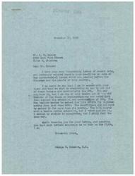 ["The document from Mr. Sanger to Congressman George Schwabe expresses agreement with the Congressman's views on abolishing bureaus, particularly the OPA, and allowing supply and demand to regulate prices. Mr. Sanger also criticizes the OPA's rental contract and calls for the abolition of the organization. Additionally, Mr. Sanger discusses the need for regulation of organized labor and expresses skepticism about the Full Work bill. He also calls for bringing American troops home from foreign lands."]