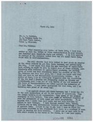 ["The document from Mr. A. V. Waldrep of J. A. Waldrep Candy Co. to Congressman George B. Schwabe expresses concern about the ceiling on corn prices affecting the candy industry. Congressman Schwabe responds, criticizing the Office of Price Administration (OPA) and the New Deal Administration for creating scarcity and inflation through regulations and controls. He mentions seeing abundant corn during a recent trip and believes there is no shortage. Schwabe vows to continue fighting against the OPA and supporting free enterprise. The OPA's response to Schwabe's concerns acknowledges the issues facing industries due to corn shortages and outlines steps being taken to address the situation."]
