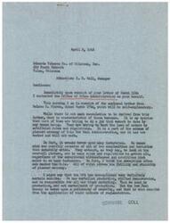 ["The document is a series of letters discussing the pricing of corn and its impact on the corn products industry. The Office of Price Administration is mentioned as being involved in addressing the issue, but there is criticism of their methods and the overall planned economy approach of the New Deal Administration. The documents express frustration with the regulations and call for adjustments to benefit manufacturers in the industry."]