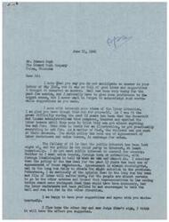 ["The document discusses the labor situation in the United States, criticizing the policies of the Roosevelt and Truman administrations for appeasing labor bosses and union leaders. The writer suggests that the Wagner Labor Act should be repealed to solve current problems and expresses concern about the impact of the law on individual rights. The document also mentions a campaign sign for Judge Shaw and expresses support for Congressman Schwabe."]