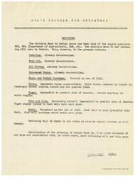 ["The document discusses the OPA's program for decontrol and rationing, indicating which goods have already been decontrolled and when others are expected to be. It also mentions the gradual removal of price controls, with a focus on avoiding inflation. The document warns of the dangers of releasing controls too soon, citing the disastrous inflation that occurred after World War I. It emphasizes the need for a gradual easing of control to prevent economic instability and ensure a prosperous postwar future."]