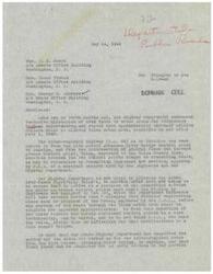 ["The document is addressing the allocation of funds for highway improvements in the Tulsa urban area. The Highway Department had initially announced funds would be allocated, but now they are considering allocating the funds to another urban area due to a technicality regarding the route between two control points. The City of Tulsa has funds available and believes they should receive the allocated funds for the proposed expressway. The document expresses concerns about potential sectional favoritism in fund allocation and requests assistance in protecting Tulsa's rights to the funds."]